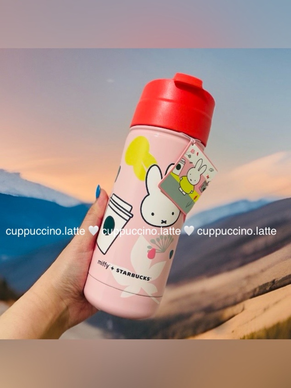 ✨NWT✨Starbucks x Miffy 2026 Limited Edition Pink Bunny Graphic SS Bottle Tumbler - Picture 3 of 7